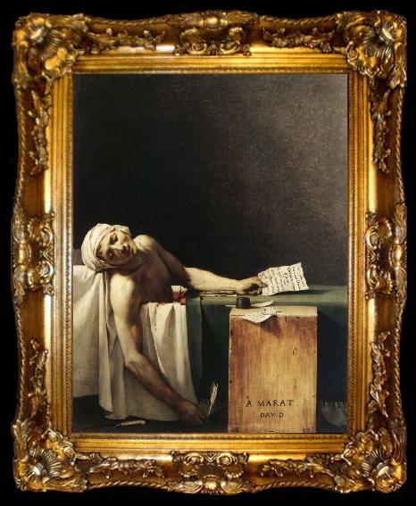 framed  Jacques-Louis David Marat Assassinated in His Bath, ta009-2
